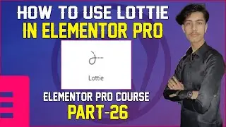 how to use Lottie in Elementor Pro | Elementor Pro Lottie tutorial in Urdu/hindi Part-26