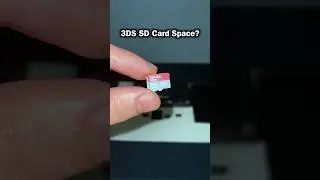 3DS SD Card Space? #nintendo3ds #shorts