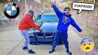 SURPRISING MY FRIEND WITH A NEW CAR! *crazy reaction*