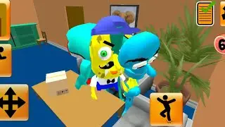 Plankton Gang Secret Sponge's Neighbor Escape 3D | Level 10 |Gameplay