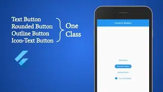 📱Flutter Tutorial : Custom Button || Text, Rounded, Outline, and Icon-Text Styles in One Class!