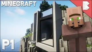 Minecraft: How to Build Modern Cliff House Part 1
