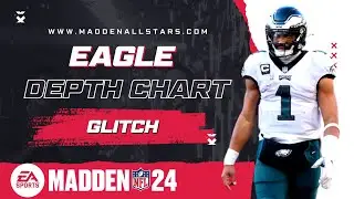 New GLITCH !! Philadelphia Eagles Depth Chart  Madden 24