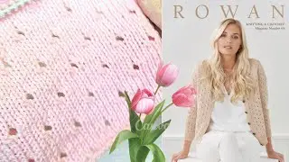 💗 Pattern from the Rowan cover - holes on the front surface. MK. Knit the pattern with knitting n...