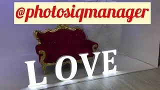 Романтическая фотосессия  в фотостудии IQmanager в декорации LOVE