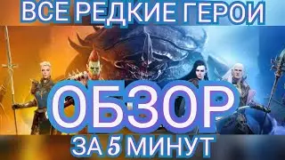 Raid: Shadow legends - Обзор всех редких героев за 5 минут (rare heroes in 5 minutes). Смотреть всем