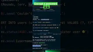 🥷 Authentication - Encrypt a password before saving to a database 🥷