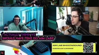 Shroud & Tarik Reacts to C9 Leaf Aimlab Training like TenZ | VCT LOCK//IN