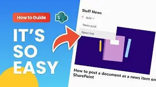 HOW TO: Post a document as news item on SharePoint | SO EASY
