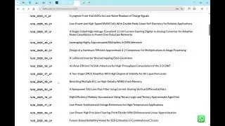 LOW POWER VLSI IEEE PROJECTS 2025
