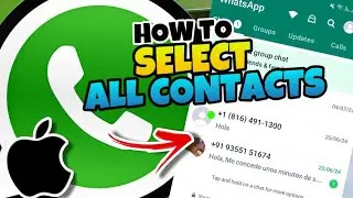 👉 HOW to SELECT ALL CONTACTS in WHATSAPP in IPHONE 🔥 2024