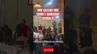 MIR HASSAN MIR SHAM E GAREEBAH IN KARBALA #mirhasanmir #mirqasimmir #viralshort