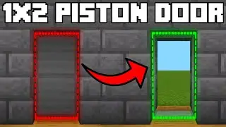 🦅 1x2 PISTON DOOR TUTORIAL | Minecraft Bedrock 1.21!