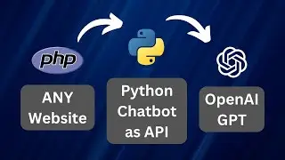 Python Chatbot as API with Flask and PHP Website 