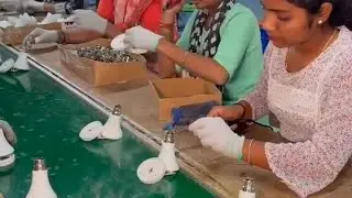 Charging LED Bulb कैसे बनाये जाते हैं,Making Charging LED Bulb, #technology #ledbulb #hitechsadhu