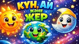 Күн, Ай және Жер 🌞🌙🌍 | Балаларға арналған көңілді ғарыш ертегісі | Қазақша мультфильм