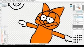 Takumi VS T-Pose Garfield (Speedpaint #1)