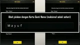 CARA GANTI NAMA UNIK SPASI di PUBGM INDONESIA #TERBARU