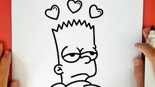 HOW TO DRAW BART SIMPSON SAD