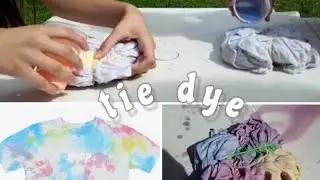 Fizemos tie dye !! (Será que deu certo?)