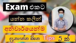 A/L EXAM 2021 TIPS | Exam tips in sinhala | How to study for exams | Study plans for A/l exam