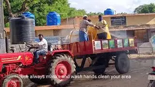 (covid19 )Today spray all village in dinnepadu lakkireddypallibecause ()