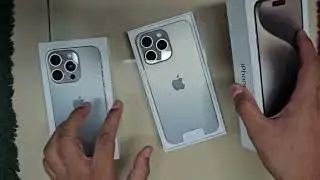 iPhone 15 Pro Max Quick Unboxing #naturaltitanium VS iPhone 15 Pro #comparison