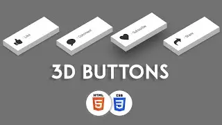 Three-dimensional Buttons Using HTML CSS | NoorHUB