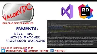 Revit API Mixed Matched Processor Warning