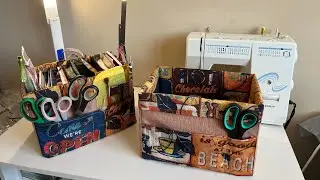 ✅Tutorial:cajas organizadoras 🧵🪡lavables 👌,costura creativa #costuracriativa