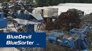 Synergy between Zato industrial shredder and separation lines in scrap shredding