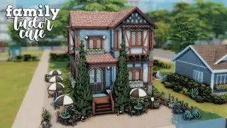 tudor family café ☕ | the sims 4 speed build | community build collab | no cc