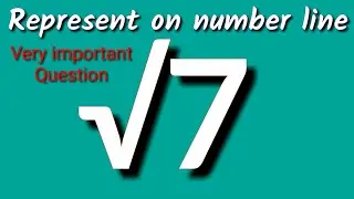 Represent root 7 on the number line, Locate root 7 on the number line, √7 on the number line.
