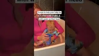 Help baby become familiar with water | #survivalswimming #swimminglesson #bathtime #babybath #baby