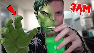 (SCARY) ORDERING HULK POTION FROM THE DARK WEB AT 3AM!! *TURNED GREEN*