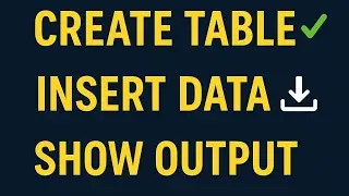 Create table, show value by Using SQL Android app 