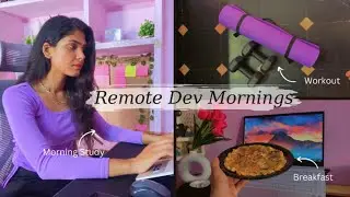 6:00AM Morning Routine of a Remote Frontend Developer | Productive WFH | Upskilling