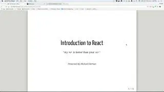 React Intro - part 1
