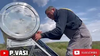 PANOU SOLAR CU 15 TUBURI VIDATE PENTRU APA CALDA NEPRESURIZAT 150 LITRI HEIZTECH