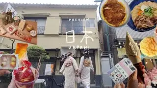 japan episode 1 🍡 best katsudon&udon, trying 7/11 snacks, harajuku, airbnb tour! 👭chaotic girls trip