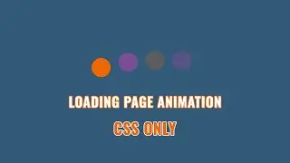 Basic loading page Animation | Loading Animation HTML & CSS