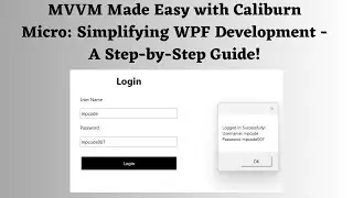 How to Implement MVVM Using Caliburn Micro : Building a Demo WPF Application.