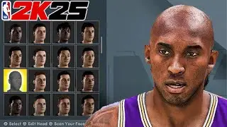 KOBE BRYANT FACE CREATION IN NBA 2K25
