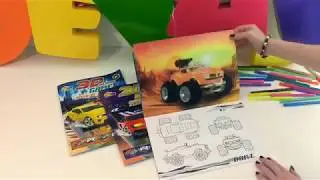 3D раскраска игра DRIVE от DEVAR kids машинки для мальчиков