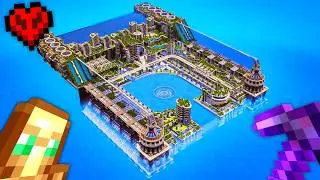 I Built the BIGGEST BUILD in Minecraft Hardcore (10M+ BLOCKS)
