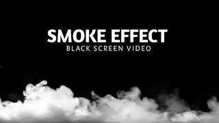 Black screen Smoke effect Video | Smoke overlay animation black screen background 