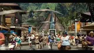 Jurassic World - Los pteranodones atacan el parque