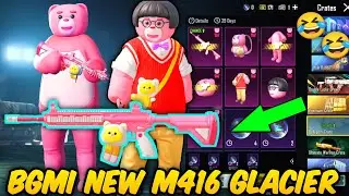 BGMI New Crate M416 😰 Bellygom Crate | First M416  Glacier Here | Outfits-Headgear/ Legendary