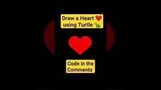 How to Draw a Heart with a Turtle in Python 