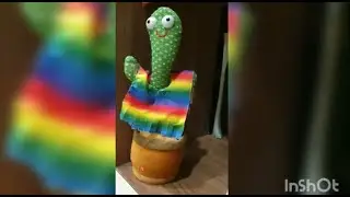 Танцующий КАКТУС повторяющий ИГРУШКА повторяшка ПОВТОРЮШКА МУЗЫКАЛЬНЫЙ цветок ОБЗОР